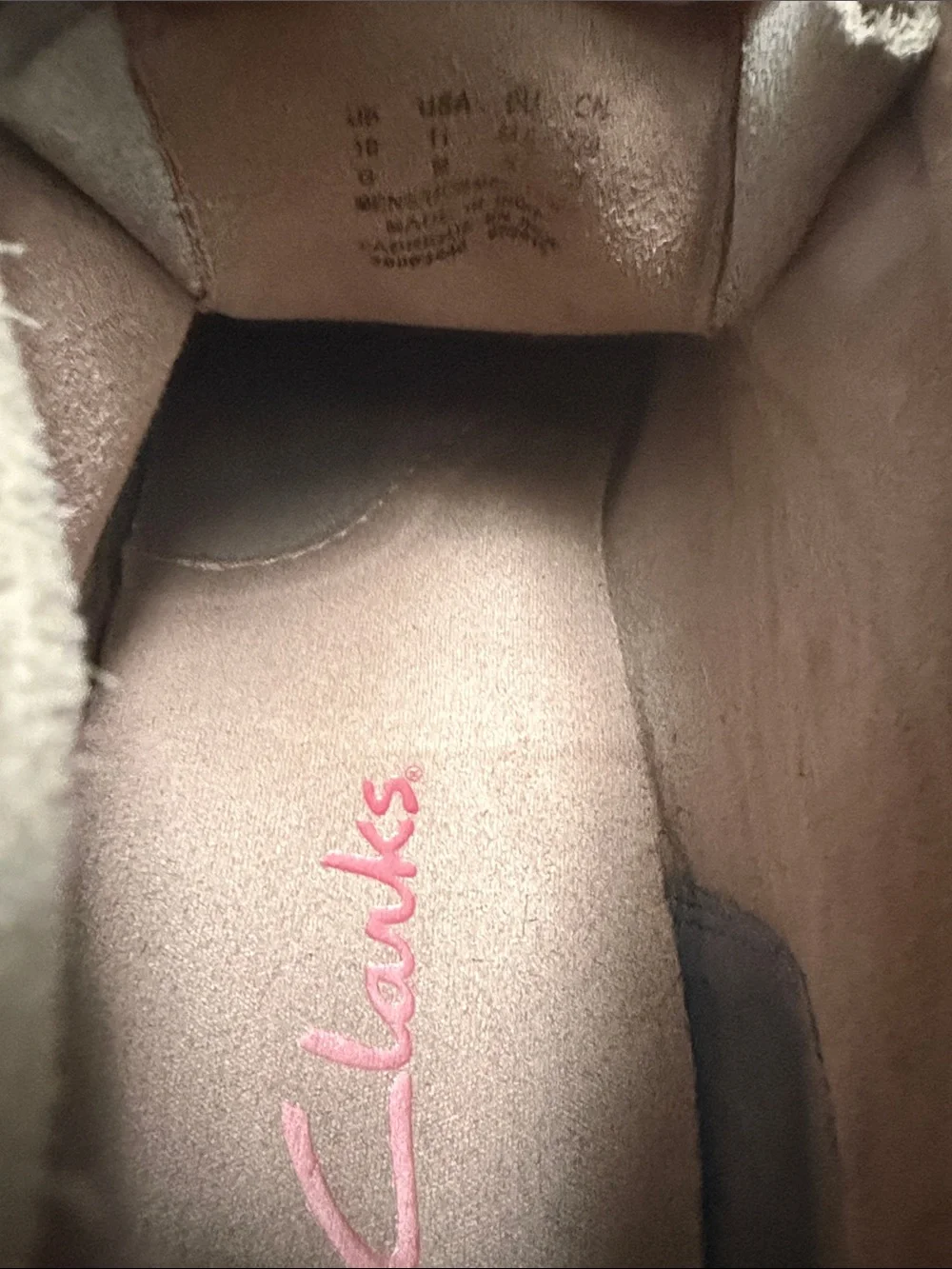 Clarks Suede Moccasin Loafers in Taupe